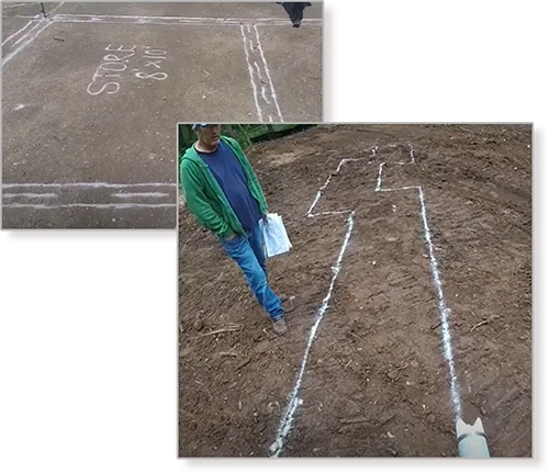 STEP 2 - Print layout for footings with spray nozzle attachment